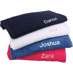 Named Bath Towel - Navy image