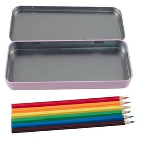 Named Pencil Tin - Pink Bubbles image 2