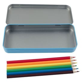 Named Pencil Tin - Blue Bubbles image 2
