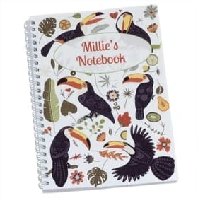 Toucans Personalised Notebook image 1