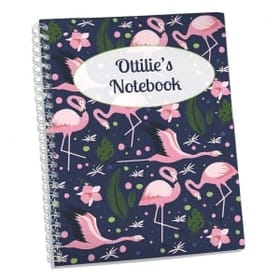 Flamingos Personalised Notebook image 1
