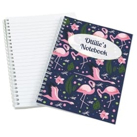 Flamingos Personalised Notebook image 2