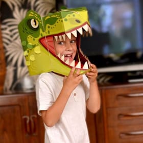 T-Rex 3D Mask Card Craft image 2
