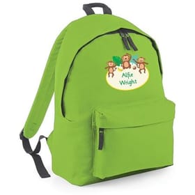Cheeky Monkey Personalised Backpack image 1