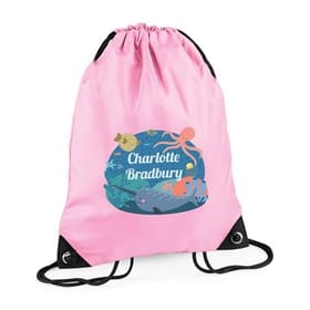 Ocean Life Personalised Swim Bag image 1