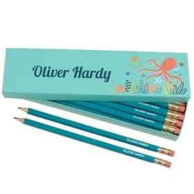 Box of 12 Named HB Pencils - Ocean Life image 1