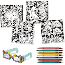 Fantasy Forest 3D Colouring image 2
