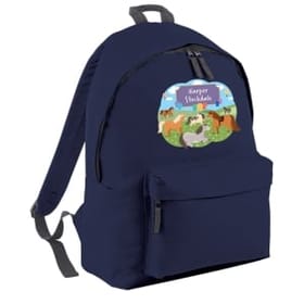 Ponies Personalised Backpack image 1