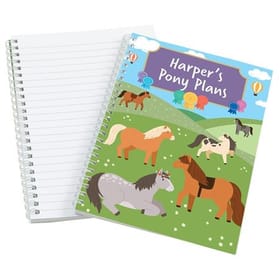 Ponies Personalised Notebook image 2
