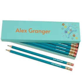 Box of 12 Named HB Pencils - Gaming image 1