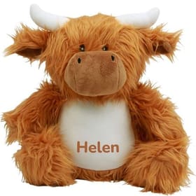 Personalised Highland Cow Soft Toy image 1