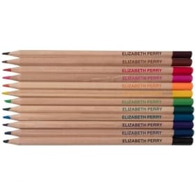 Personalised Natural Wood Colouring Pencils image
