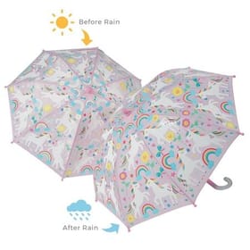 Rainbow Unicorn Colour Changing Umbrella image 2