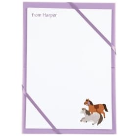 Named Notepaper - Ponies image