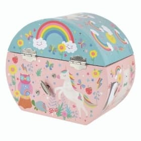 Rainbow Unicorn Circular Jewellery Box image 2