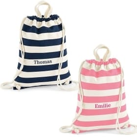 Personalised Striped Gymsac image 2