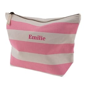 Personalised Striped Accessory Bag image 2