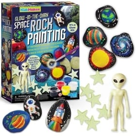 Glow in the Dark Space Rock Painting image 2