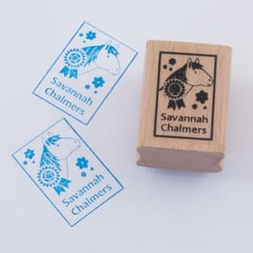 Named Rubber Stamp - Ponies image