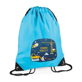 Construction Site Personalised Swim Bag image 1