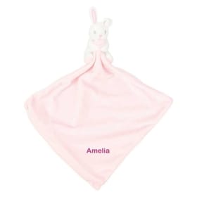 Personalised Pink Rabbit Comforter image 1