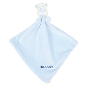 Personalised Blue Bear Comforter image 1