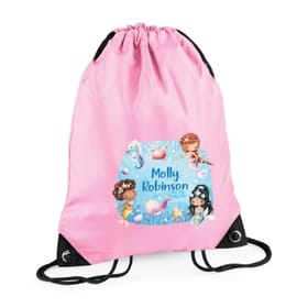 Mermaids Personalised Swim Bag image 1