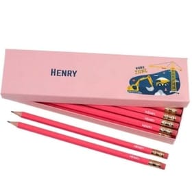 Box of 12 Named HB Pencils - Construction Site image 2