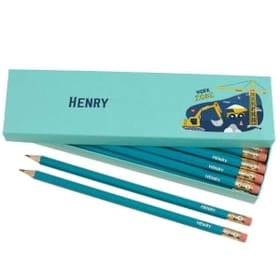 Box of 12 Named HB Pencils - Construction Site image 1