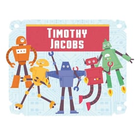 Robots Personalised Apron - Age 3-6 image 2