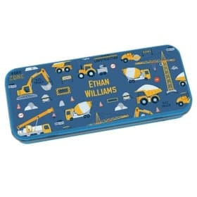 Personalised Pencil Tin - Construction Site image 1