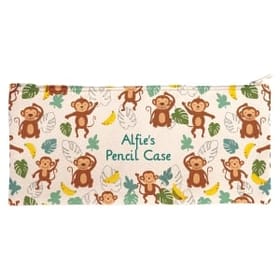 Personalised Canvas Pencil Case - Cheeky Monkey image 1