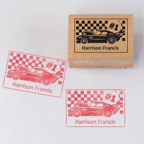 Named Rubber Stamp - Crazy Cars image
