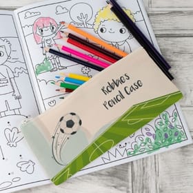 Personalised Canvas Pencil Case - Football image 2