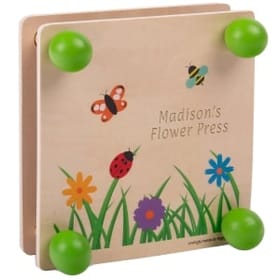 Personalised Wooden Flower Press 2 Lines