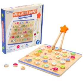 ABC's and Letter Sounds Wooden Puzzle