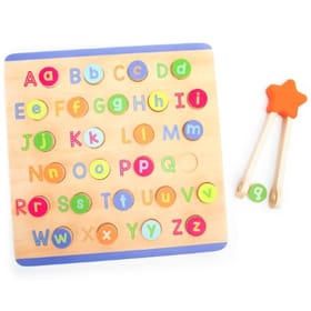 ABC's and Letter Sounds Wooden Puzzle Image