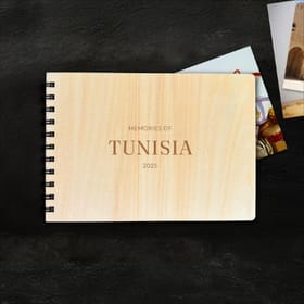 Personalised A5 Plywood Sketchbook Landscape Example 1