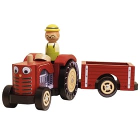 Farmyard Red Tractor & Trailer image 1