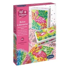 Diamond Art Box - Pink Flamingos image 1