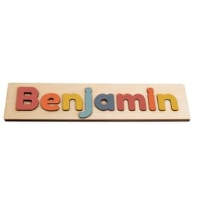 Wooden Name Puzzle 8-12 - Autumn Colours
