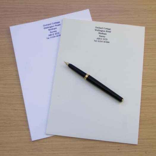 A5 Notepaper x 100 sheets