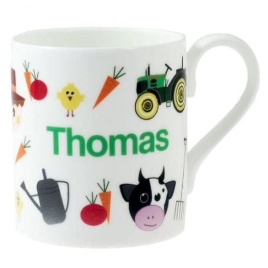 Personalised China Mug - Farmyard