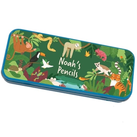 Personalised Pencil Tin - Jungle