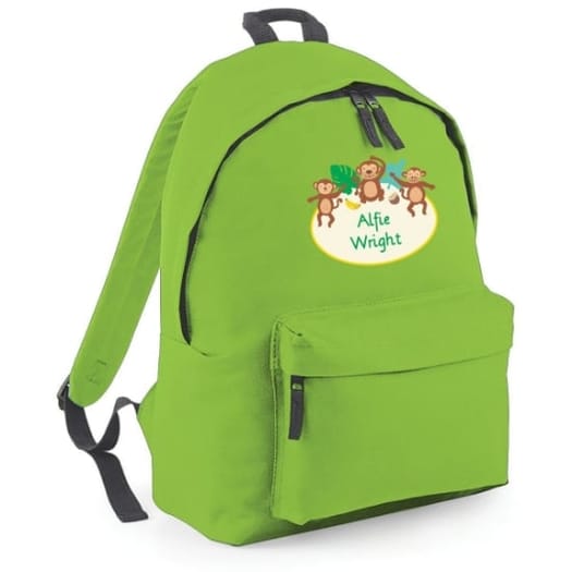 Cheeky Monkey Personalised Backpack