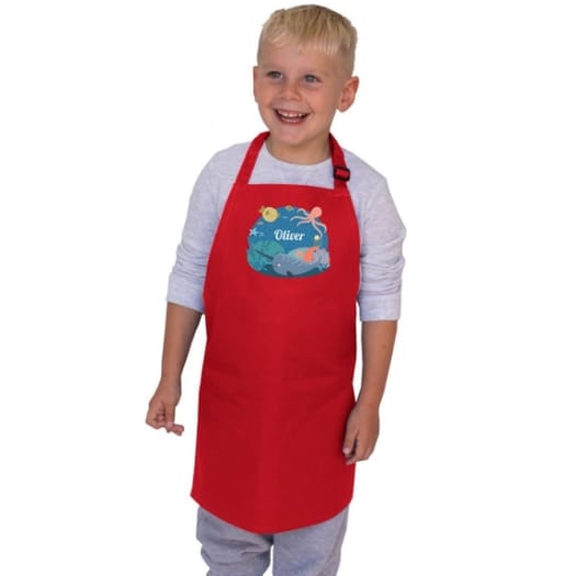 Ocean Life Personalised Apron - Age 3-6
