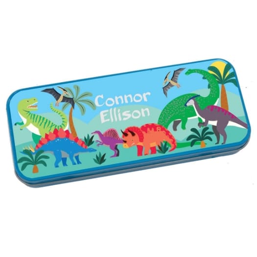 Personalised Pencil Tin - Dinosaurs