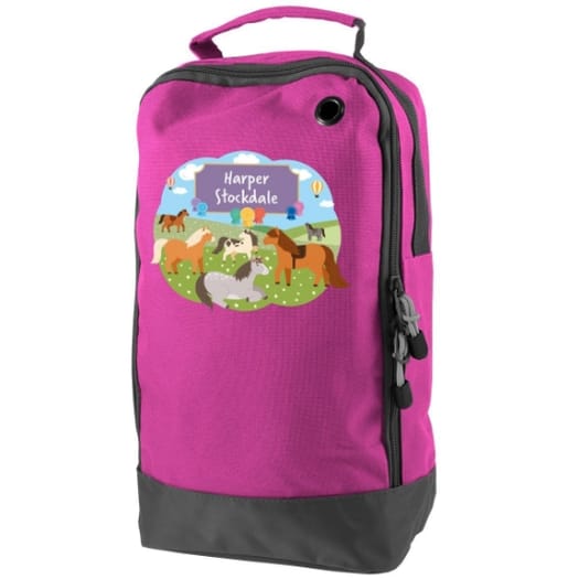 Ponies Personalised Shoe & Boot Bag