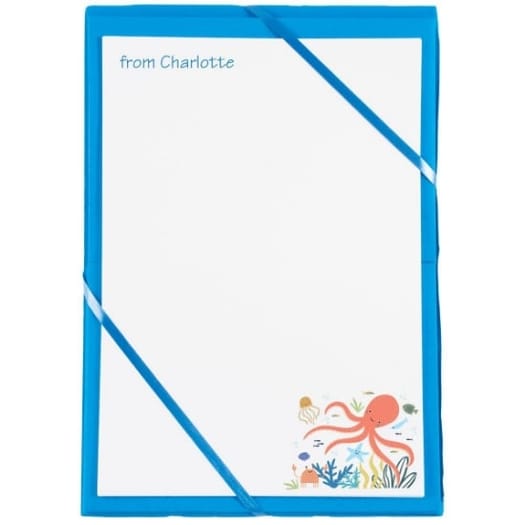 Named Notepaper - Ocean Life