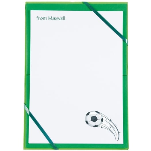 Named Notepaper - Football